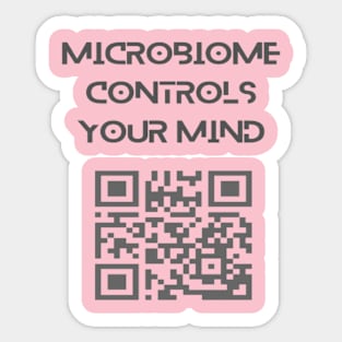 Microbiome controls your mind. Sticker